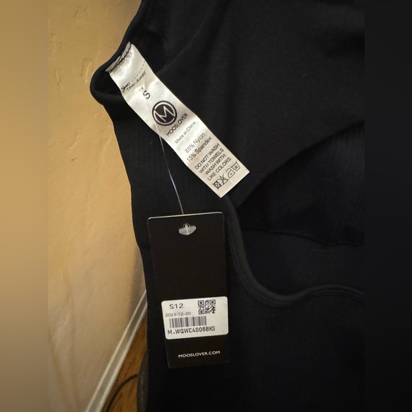 Small bulk strap back twist dress. Athleisure wear. Loungewear. Shapewear.Ribbed - Picture 9 of 12